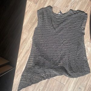 Eileen Fisher asymmetrical high slit top brand new